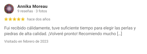 resenas annika fournisseur de pierres