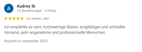 bewertung audrey fournisseur de pierres